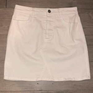 Whit Denim Skirt